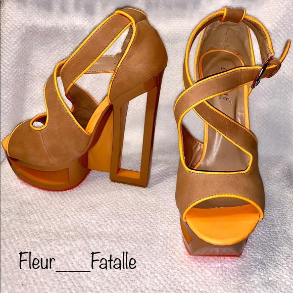 Gorgeous Spring/Summer Orange Heels 🧡 - Picture 2 of 4